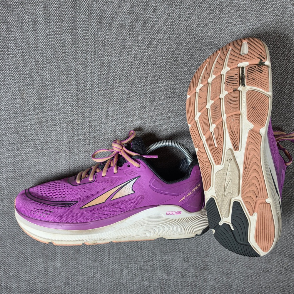 Altra Paradigm 6 Womens 8.5 Purple Beige Mesh Running Shoes AL0A5484502